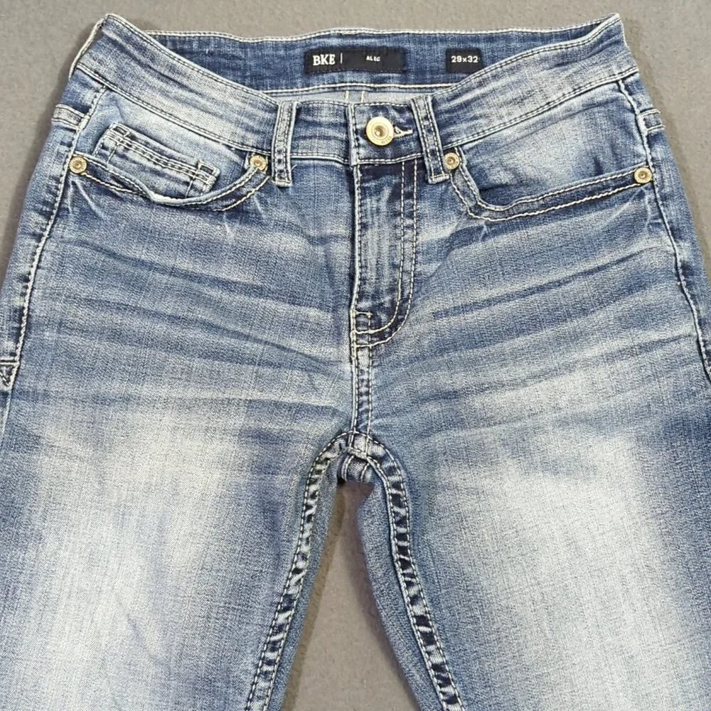 BKE Jeans Men's 29x32 Fits 28x30 Blue Alec Straight Leg Denim